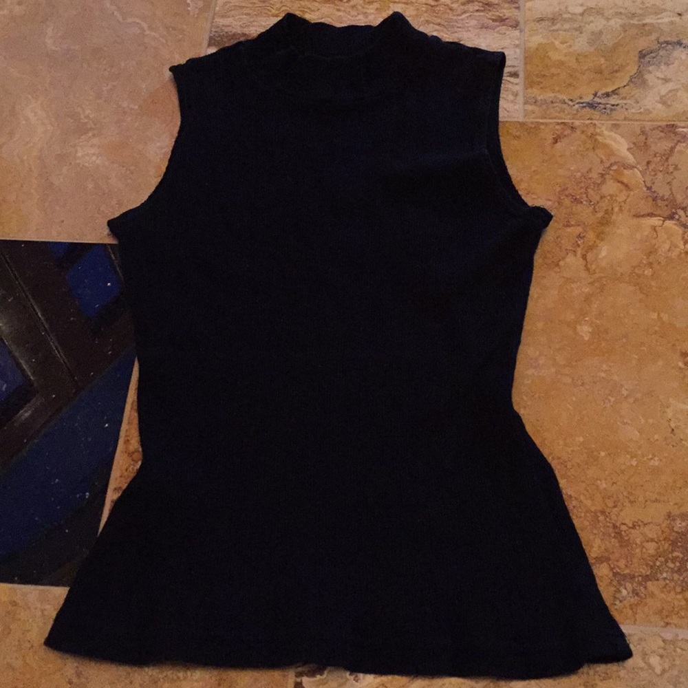 SmashbyOG 100%cotton ribbed sleeveless mockturtlen